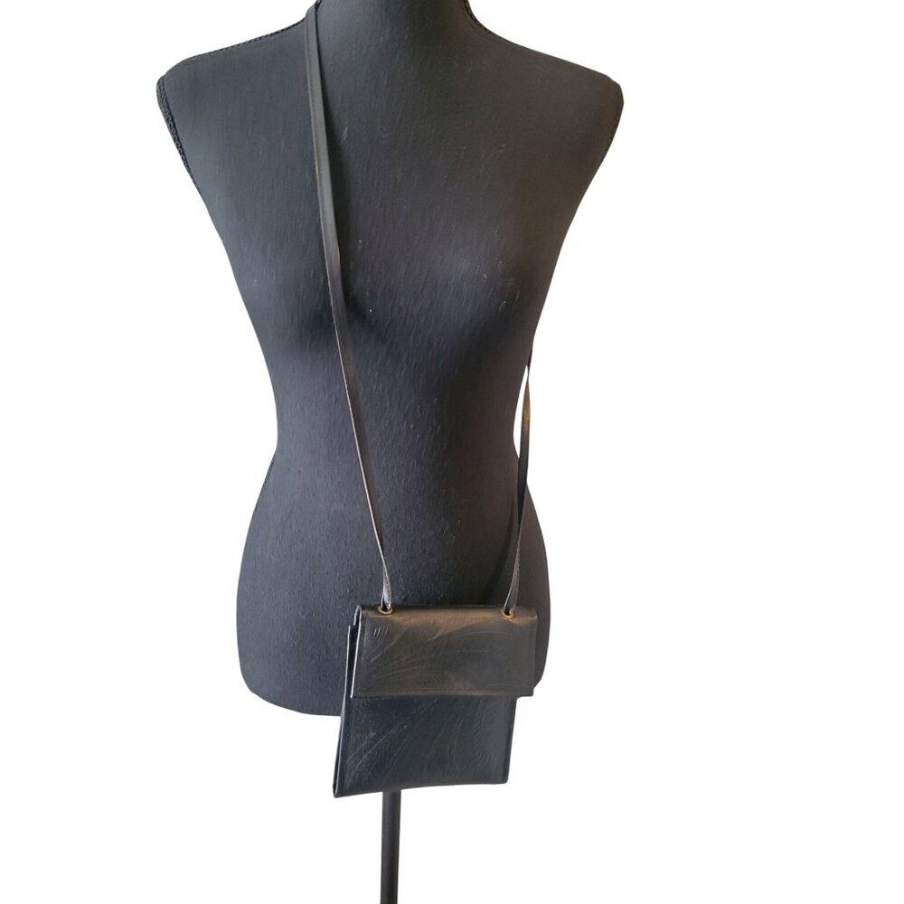 Leaders In Leather Embossed Leather Crossbody Bag Festival Concert 6x6 – Medium - Picture 2 of 8